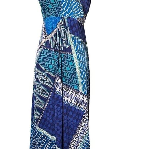Chico's Multicolor Sleeveless High/Low Dress Size 4 - Picture 2 of 8